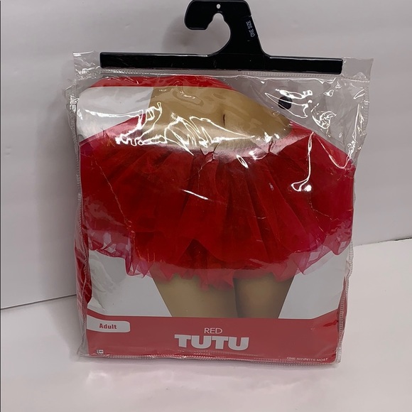 Tutu Rouge | Red Adult Tutu | One Size | Costume | Dress Up | Party Fun Skirt - Picture 6 of 6